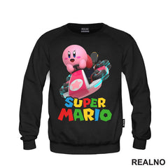 Kirbi vozi karting - Kirby - Super Mario - Majica
