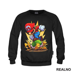 Mario gazi Kornjaču - Super Mario - Majica