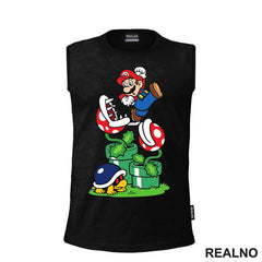 Izbegavanje zamki - Biljka Mesožderka - Super Mario - Majica