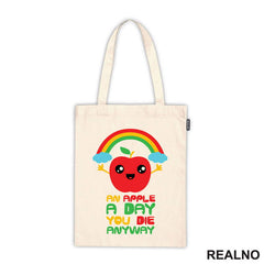 An Apple A day You Die Anyway - Colors - Humor - Majica