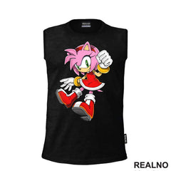 Amy Rose - Skok - Sonic - Majica