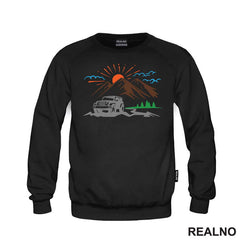 Sun, Montain And Jeep - Off Road - Majica
