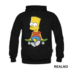 Bart Sedi Na Skejtu - The Simpsons - Simpsonovi - Majica