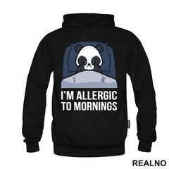 I'm Allergic To Mornings - Panda - Humor - Majica