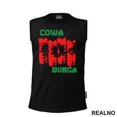 Cowa Bunga - Green And Red - Nindža Kornjače - Majica