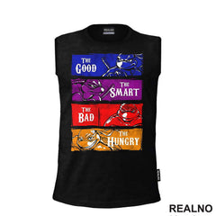 The Good, The Smart, The Bad, The Hungry - Colors Silhouette - Nindža Kornjače - Majica