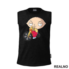 Stewie Rides A Bike - Family Guy - Majica