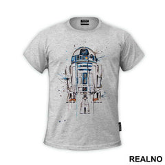R2D2 Watercolor Spill - Star Wars