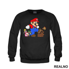 Mario ruši blok - Super Mario - Majica