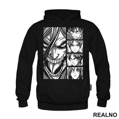 Grey Faces - Attack On Titan - Majica