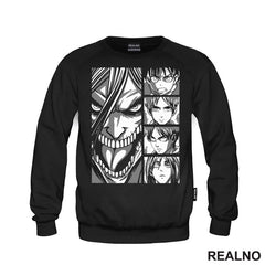 Grey Faces - Attack On Titan - Majica