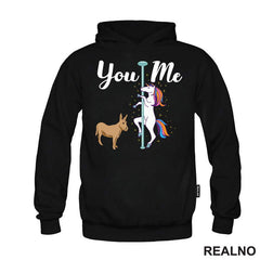 You And Me - Unicorn And Donkey - Humor - Majica