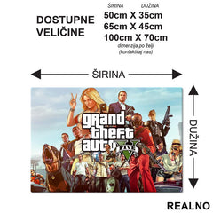 Caracters And Logo - Sky - GTA 5 - Podmetač za sto