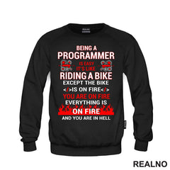 Programming Is Like Riding A Bike - Geek - Majica
