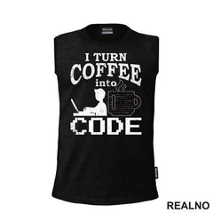 Coffee Into Code - Geek - Majica