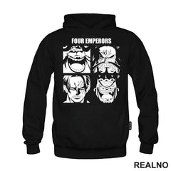 Four Emperors - White Outlines - One Piece - Majica