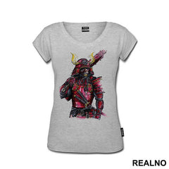 Holding A Mace Over His Shoulder - Samurai