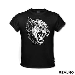 Linije Vuka Koji Zavija - Wolf - Životinje - Majica