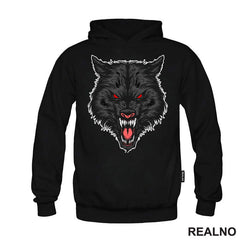 Besan Vuk Sa Crvenim Očima - Wolf - Životinje - Majica