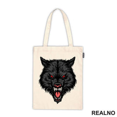 Besan Vuk Sa Crvenim Očima - Wolf - Životinje - Majica
