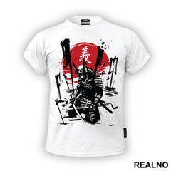 Kneeling Down On The Battlefield - Samurai