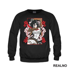 Mikasa And Flowers - Attack On Titan - AOT - Majica