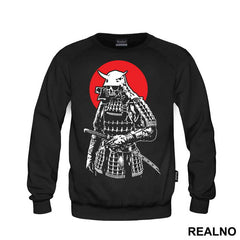 Skull Samurai And Red Moon
