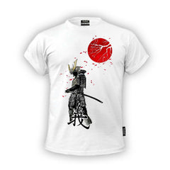 Tree Branch Infront Of The Red Moon - Samurai