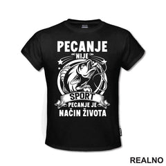 Nije Sport Već Način Života - Pecanje - Fishing - Majica