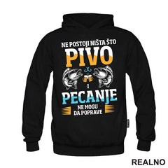 Ne Postoji Ništa Što Pivo - Pecanje - Fishing - Majica
