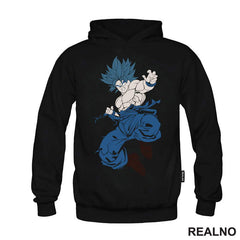 Flying Attack - Blue - Goku - Dragon Ball - Majica