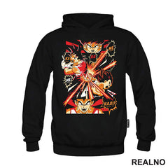 Kamehameha - Red And Orange - Goku - Dragon Ball - Majica