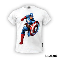 Running - Captain America - Avengers - Majica