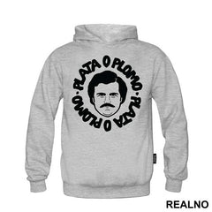 Plata O Plomo Pablo Escobar Head Illustration - Narcos
