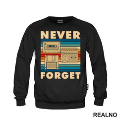 Never Forget - Old School Technology - Colors - Geek - Majica