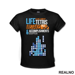 Life Is Like A Game Of Tetris - Geek - Majica