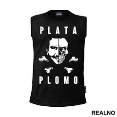 Plata O Plomo Half Face Half Skull - Narcos