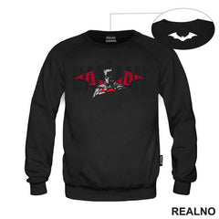 Half Face - Shadow - Red Logo - Batman - Majica