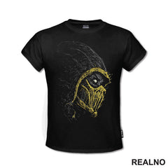 Scorpion - Dots - Side - Mortal Kombat - Majica