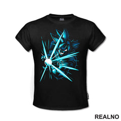 Blue And White Rays - Goku - Dragon Ball - Majica