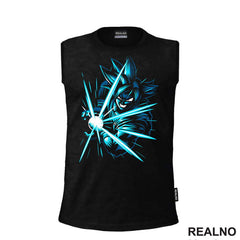 Blue And White Rays - Goku - Dragon Ball - Majica