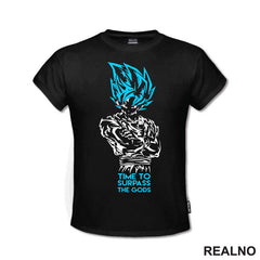 Time To Surpass The Gods - Goku - Dragon Ball - Majica