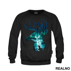 Stag Patronus Head Double Exposure - Harry Potter