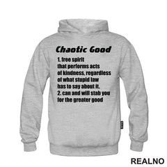 Chaotic Good - Will Stab You For The Greater Good - D&D - Dungeons And Dragons