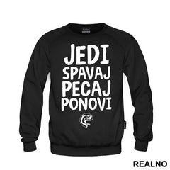 Jedi Spavaj Pecaj Ponovi Mala Riba - Pecanje - Fishing
