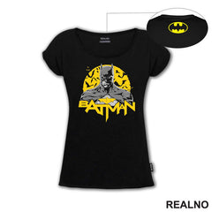 Yellow Moon And Bats - Batman
