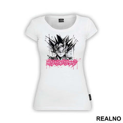 Goku Black Pink Text - Dragon Ball