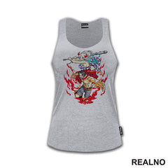 Yamato And Fire Fist Ace - One Piece