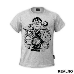 Frieza Standing Above - Goku - Dragon Ball