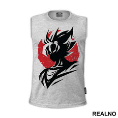 Red Moon Silhouette - Goku - Dragon Ball